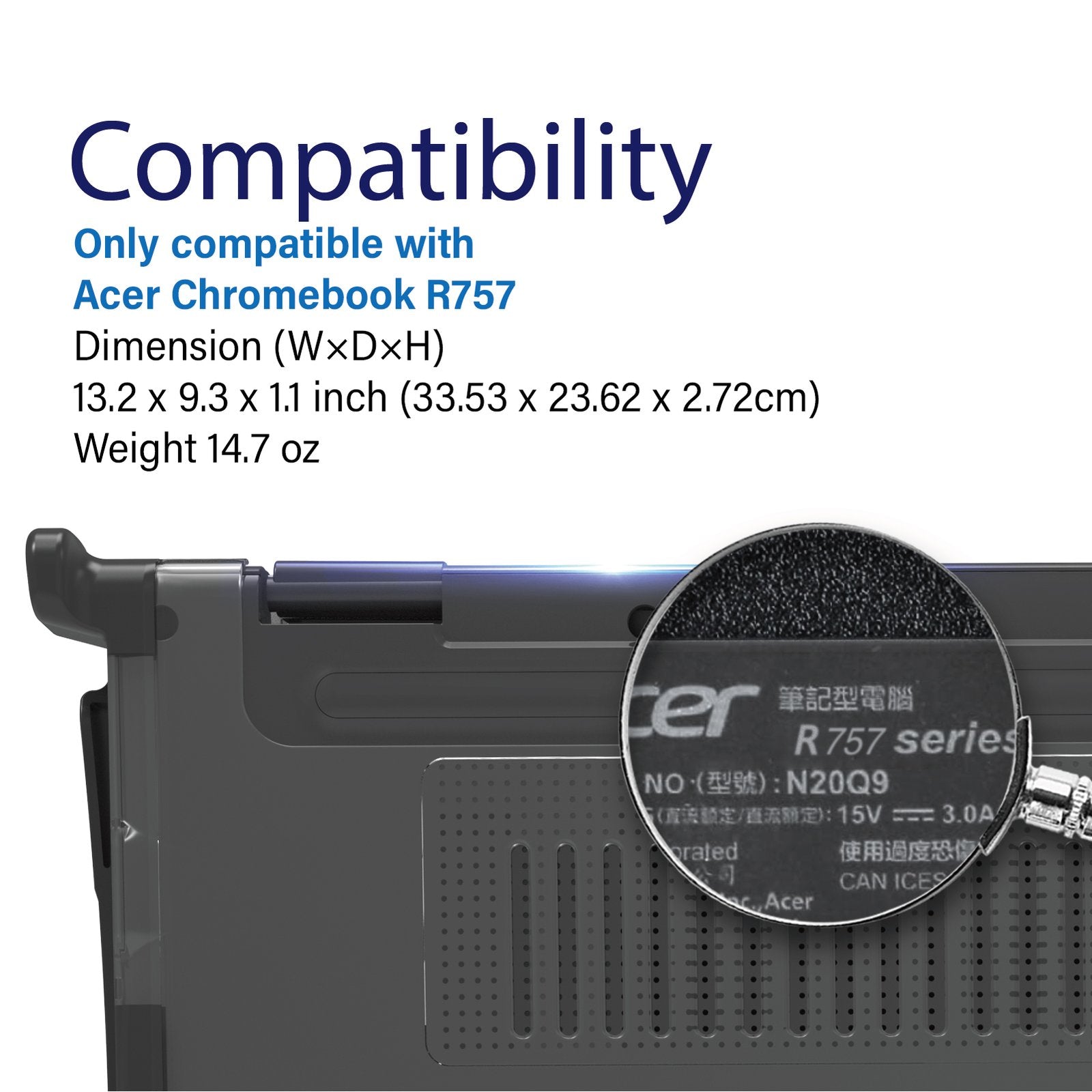 Hexpact 360 Case for Chromebook 11'' Acer 511 R757 – IBENZER