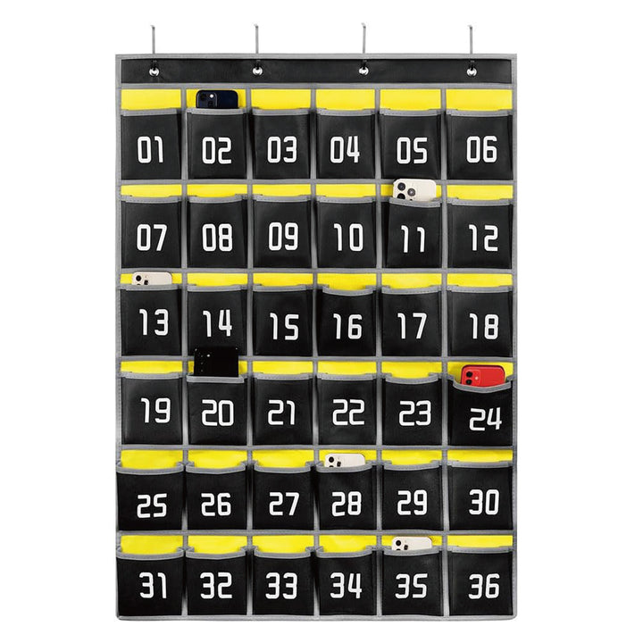 Class Pocket Chart - 36 Pockets - Black - Image 01