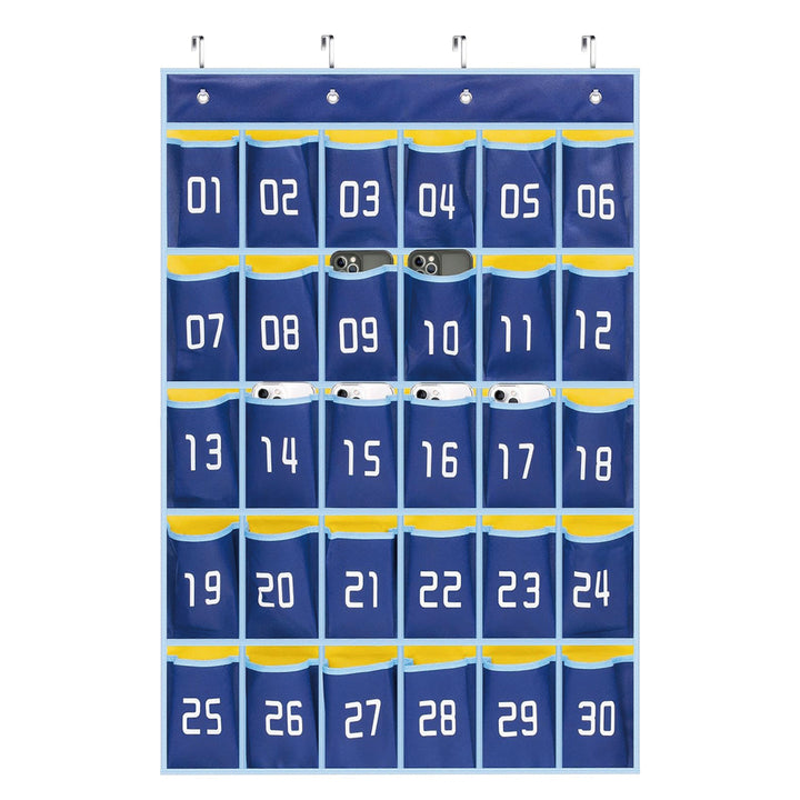 Class Pocket Chart - 36 Pockets - Blue - Image 01
