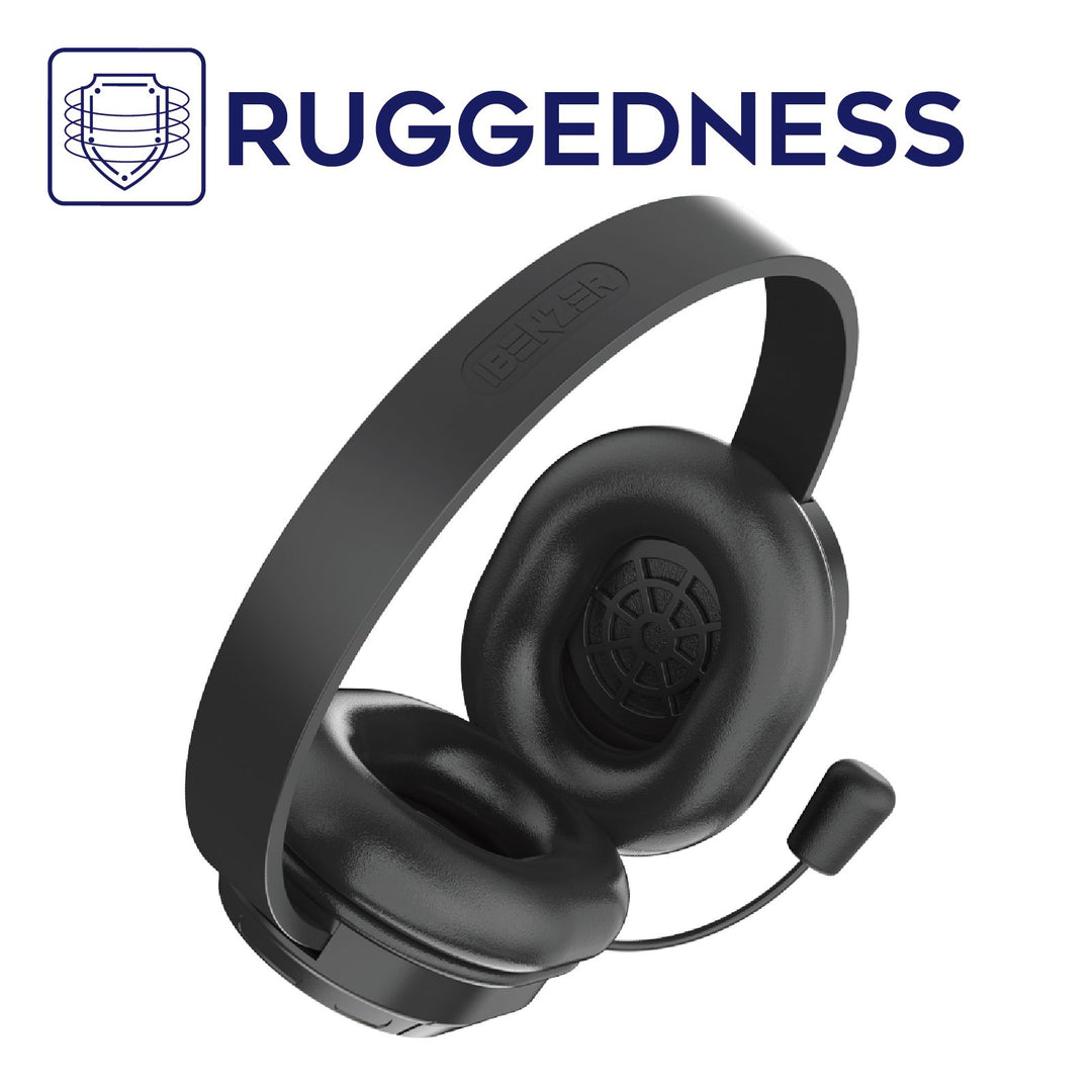 HS01B Noise Cancelling Rugged Headset with a Boom Mic