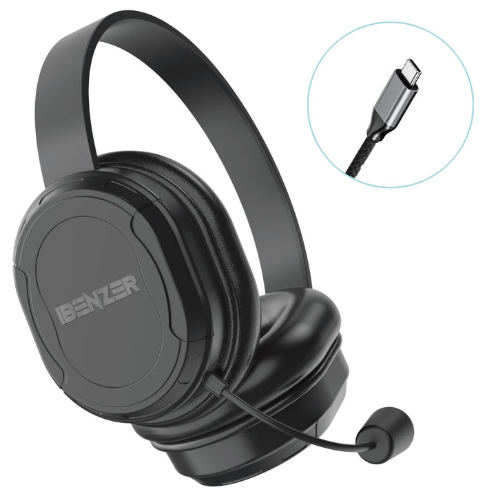 HS01B Noise Cancelling Rugged Headset with a Boom Mic