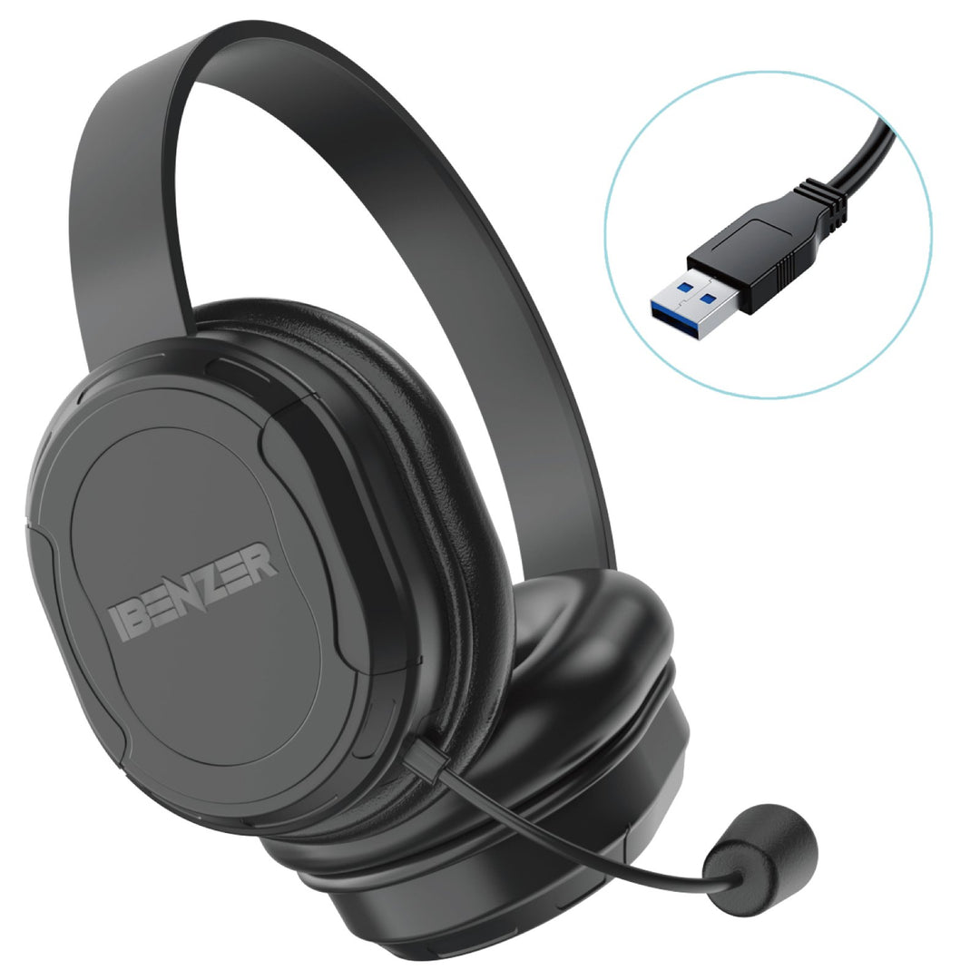 HS01B Noise Cancelling Rugged Headset with a Boom Mic