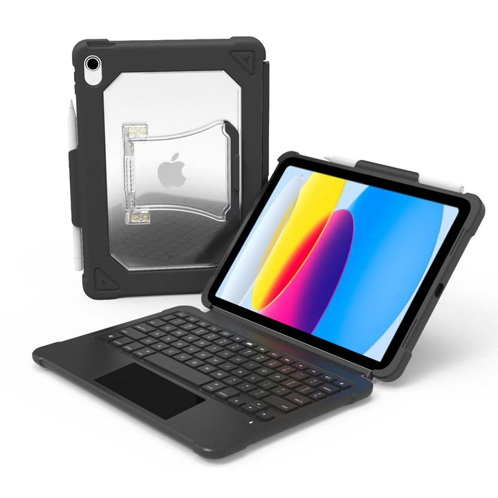 Heavy-Duty case with Keyboard and Touchpad for iPad 10.9 Gen 10 and 11 Gen 11