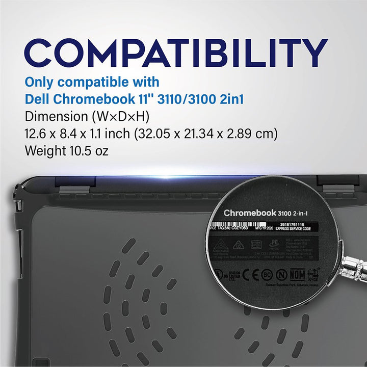 Hexpact SecureLock Case for Dell Chromebook 11&
