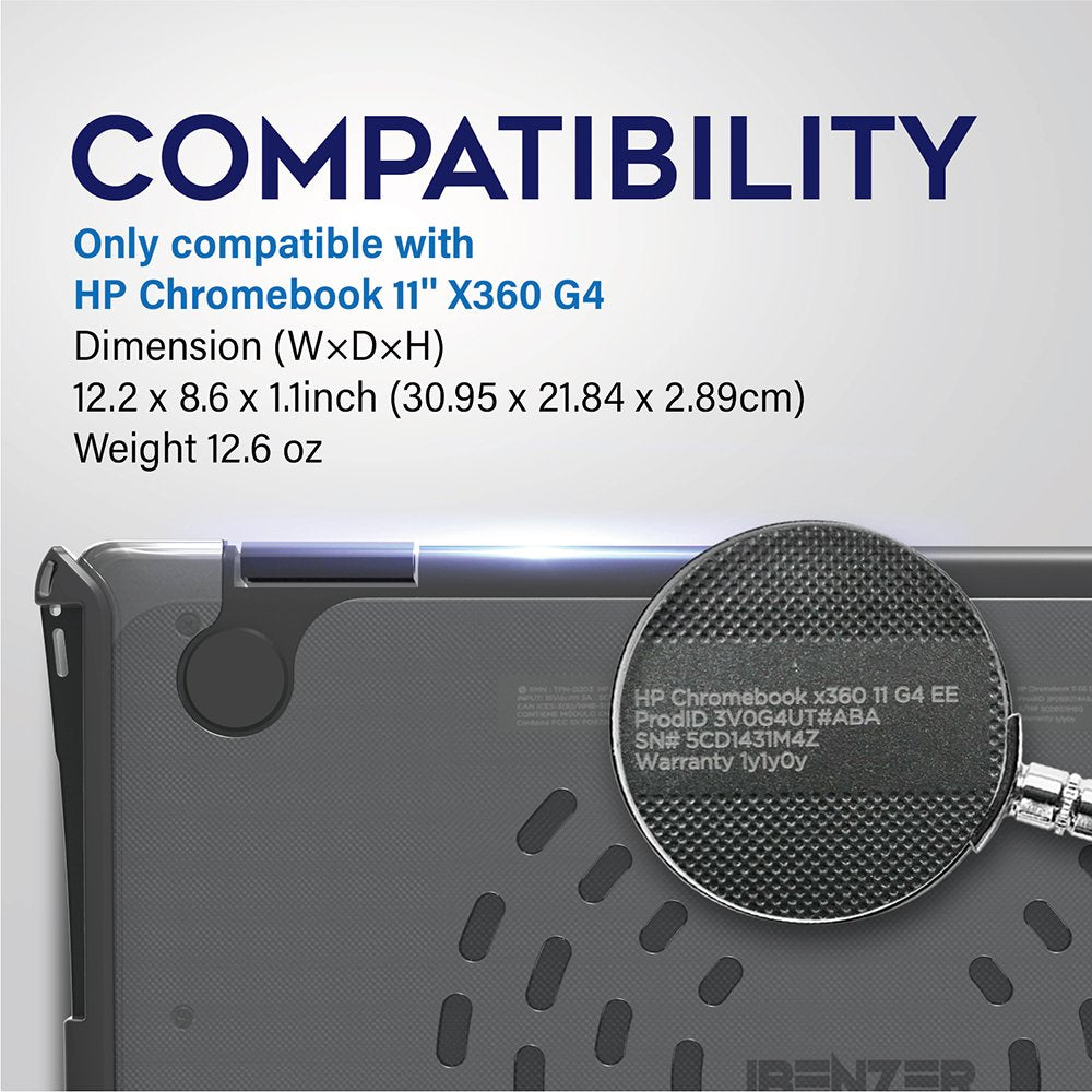 Hexpact Secure Lock Case for HP Chromebook 11&