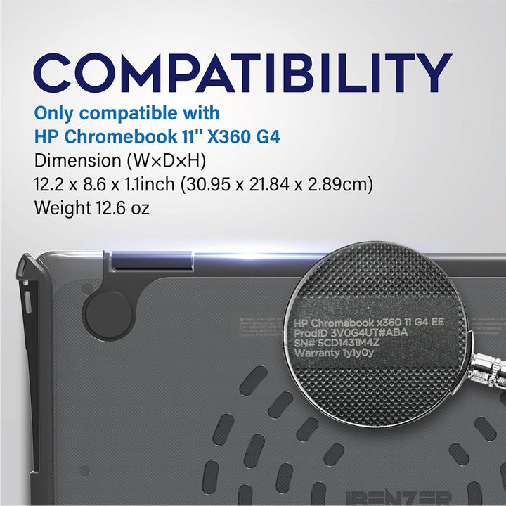Hexpact Secure Lock Case for HP Chromebook 11&