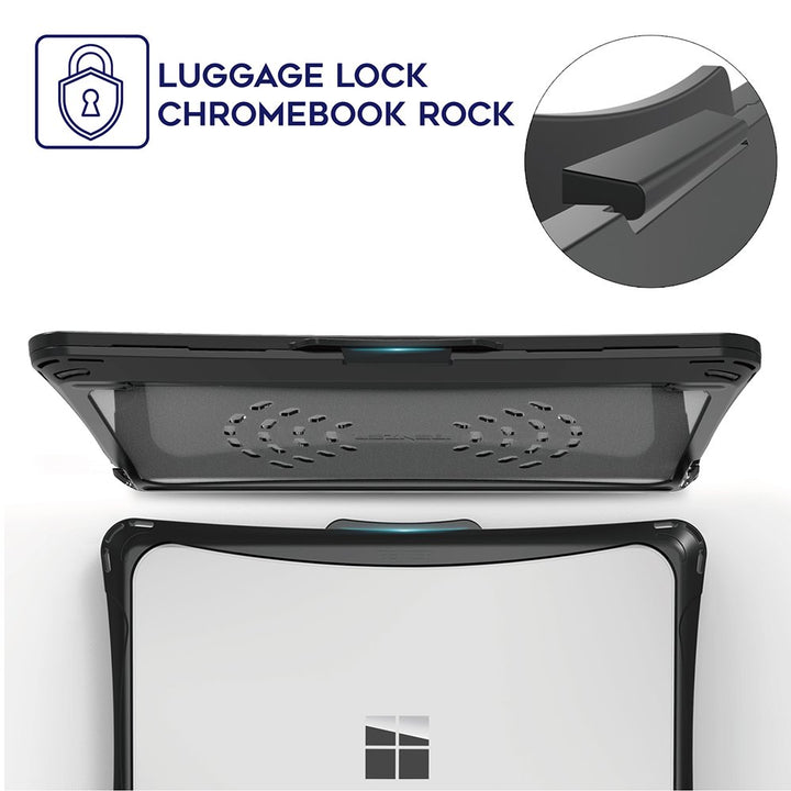 Hexpact Secure Lock Heavy duty Case for Microsoft Surface Laptop Go 1/2/3