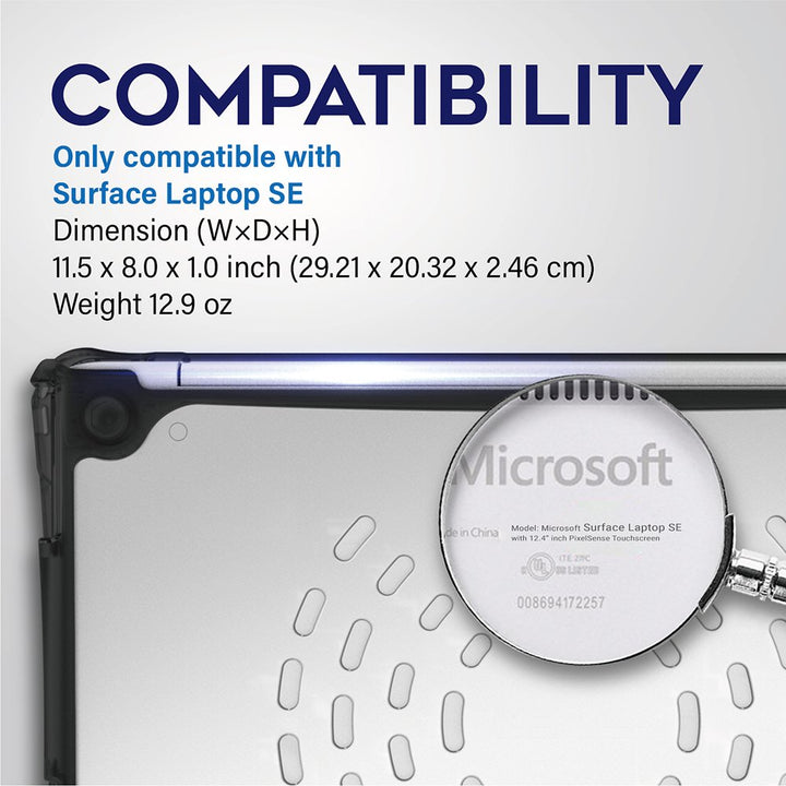 Hexpact Secure Lock Heavy duty Case for Microsoft Surface Laptop SE