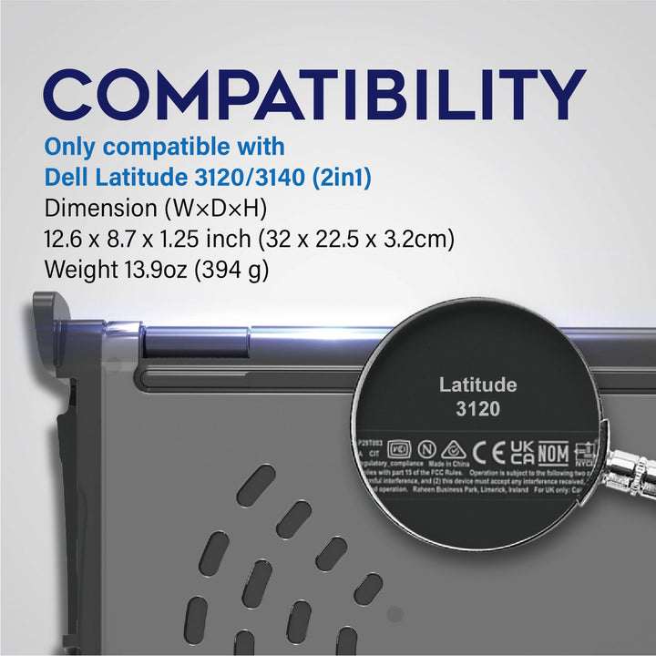 Hexpact 360 Case for Dell Latitude 3120/3140 Clamshell and 2in1