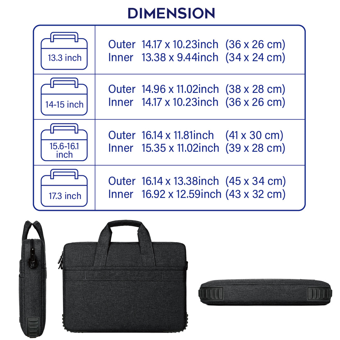EdgeGuard Briefcase 13-17 inch