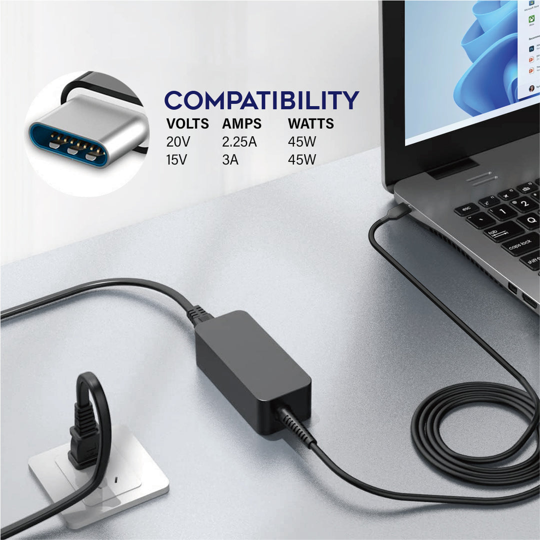 iBenzer 45W PD 3.0 USB-C AC Adapter (UL Certified)
