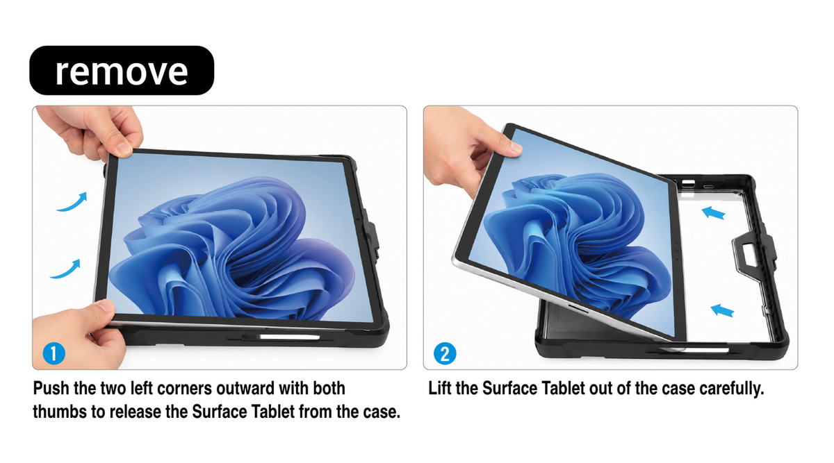 Surface Tablet case removal guide