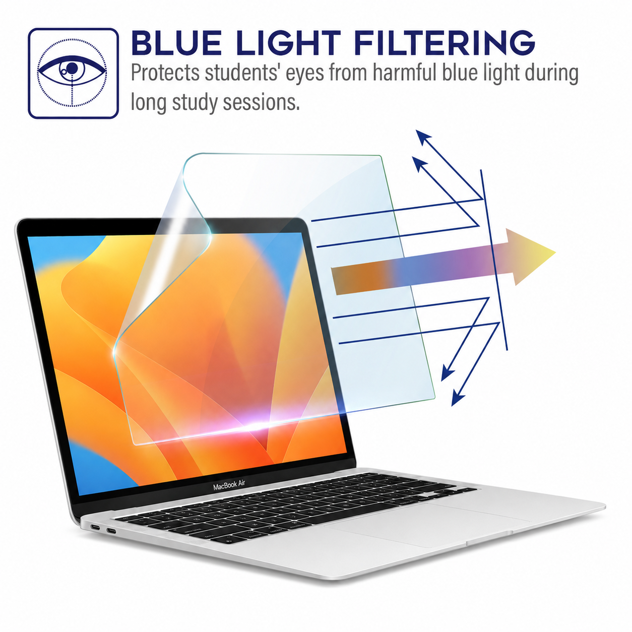 CrashShield Anti Blue Light Screen Protector - Macbook Pro 14'' image 2