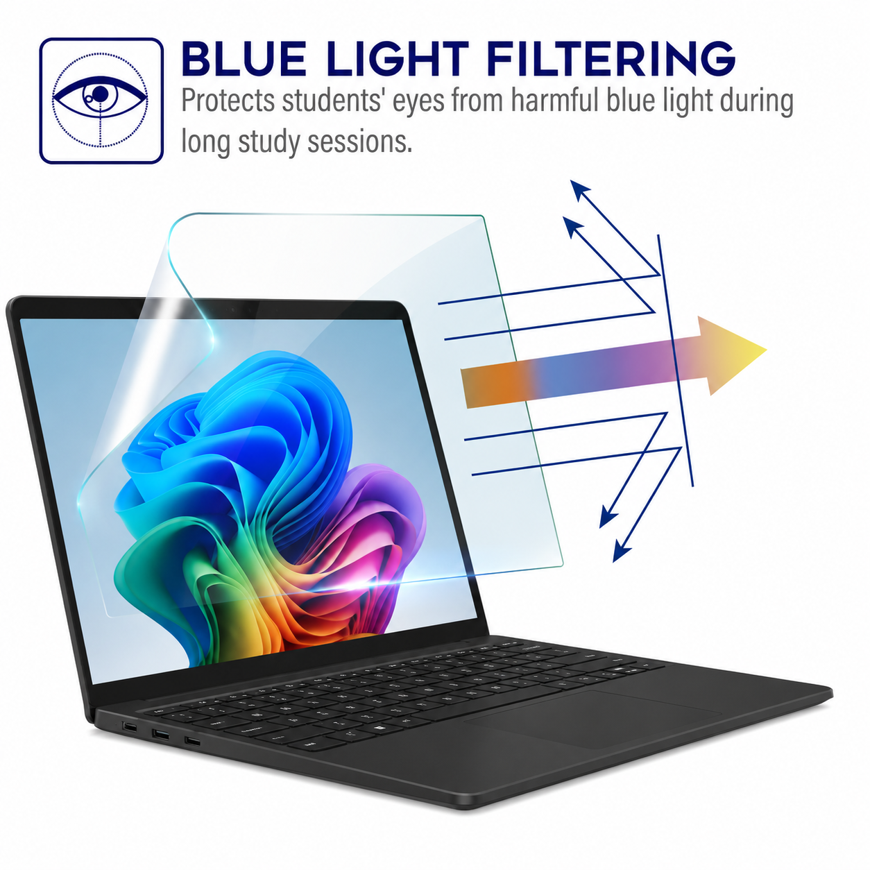 CrashShield Anti Blue Light Screen Protector - Lenovo 300e G4 image 2